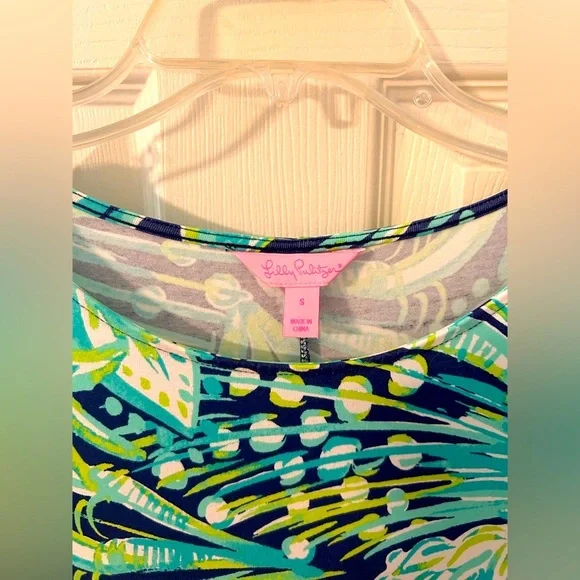 Lilly Pulitzer Long Sleeve Dress - Blue and Green - Picture 4 of 5